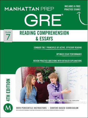 cover image of Reading Comprehension & Essays GRE Strategy Guide